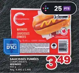 Marches Tradition COMPLIMENTS WIENERS offer