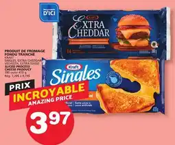 Marches Tradition KRAFT SINGLES, EXTRA CHEDDAR, VELVEETA, EXTRA SUISSE SLICED PROCESS CHEESE PRODUCT offer