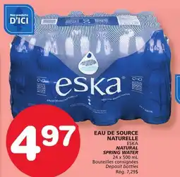 Marches Tradition ESKA NATURAL SPRING WATER offer