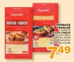 Marches Tradition SAPUTO SLICED CHEESE offer