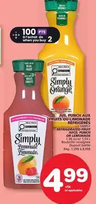 Marches Tradition SIMPLY REFRIGERATED FRUIT JUICE, PUNCH OR LEMONADE offer