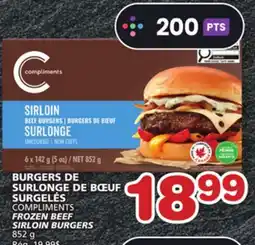Marches Tradition COMPLIMENTS FROZEN BEEF SIRLOIN BURGERS offer