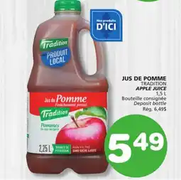 Marches Tradition TRADITION APPLE JUICE offer