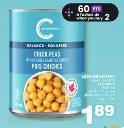 Marches Tradition COMPLIMENTS LEGUMES offer