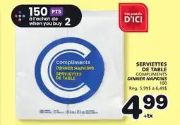 Marches Tradition COMPLIMENTS DINNER NAPKINS offer