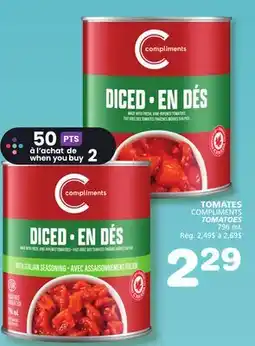 Marches Tradition COMPLIMENTS TOMATOES offer