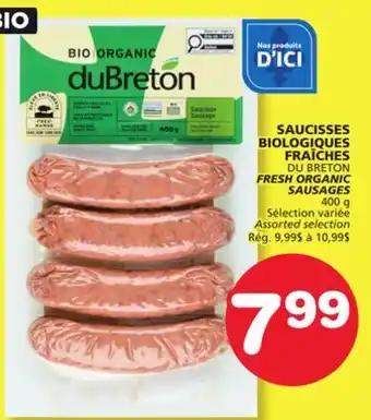 Marches Tradition DU BRETON FRESH ORGANIC SAUSAGES offer