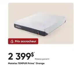 Dormez Vous Matelas TEMPUR Prima Orange offer