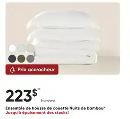 Dormez Vous Ensemble de housse de couette Nuits de bambou offer