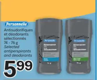 Brunet Personnelle Antisudorifiques et déodorants sélectionnés offer