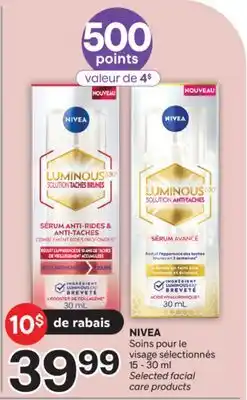 Brunet NIVEA Soins pour le visage sélectionnés offer