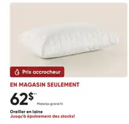 Dormez Vous Oreiller en laine offer