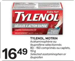 Brunet TYLENOL, MOTRIN Acétaminophène ou ibuprofène sélectionnés offer