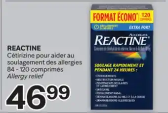 Brunet REACTINE Cétirizine pour aider au soulagement des allergies offer