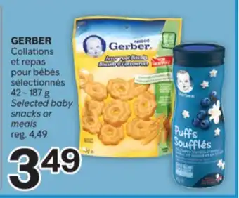 Brunet GERBER Collations et repas pour bébés sélectionnés offer