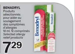 Brunet BENADRYL Produits sélectionnés pour aider au soulagement des symptômes d'allergies offer