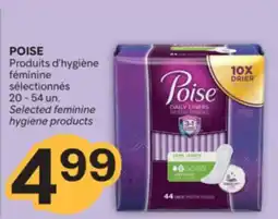 Brunet POISE Produits d'hygiène féminine sélectionnés offer