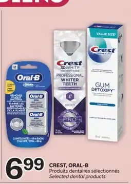 Brunet CREST, ORAL-B Produits dentaires sélectionnés offer