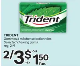 Brunet TRIDENT Gommes à mâcher sélectionnées offer