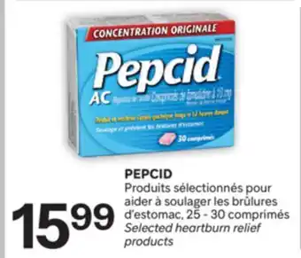 Brunet PEPCID Produits sélectionnés pour aider à soulager les brûlures d'estomac offer