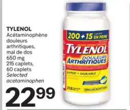 Brunet TYLENOL Acétaminophène douleurs arthritiques, mal de dos offer