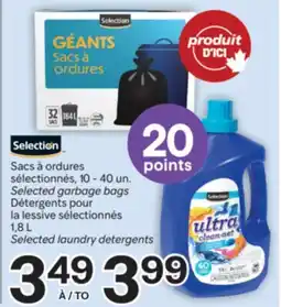 Brunet Selection Sacs à ordures sélectionnés, Détergents pour la lessive sélectionnés offer