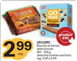 Brunet LECLERC Biscuits et barres sélectionnés offer