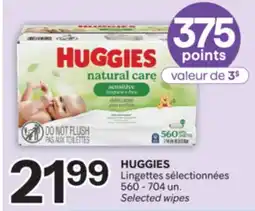 Brunet HUGGIES Lingettes sélectionnées offer