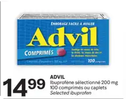 Brunet ADVIL Ibuprofène sélectionné 200 mg 100 comprimés ou caplets offer