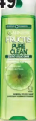 Familiprix Garnier Fructis Pure Clean fortifying shampoo with citrus extract for normal to oily hair offer