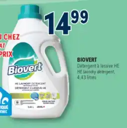 Familiprix BIOVERT HE laundry detergent offer