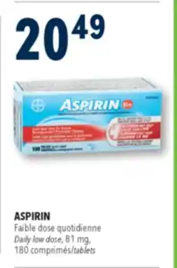 Familiprix Aspirin 81mg enteric coated tablets 180un offer