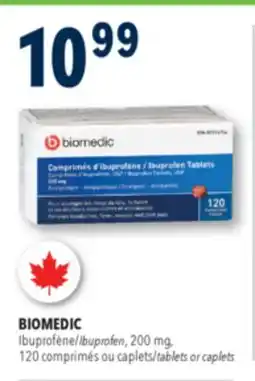 Familiprix BIOMEDIC, Ibuprofen, 200 mg, 120 comprimés tablets or caplets offer