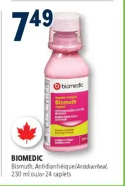 Familiprix BIOMEDIC Antidiarrheal, 230 ml ou/or 24 caplets offer