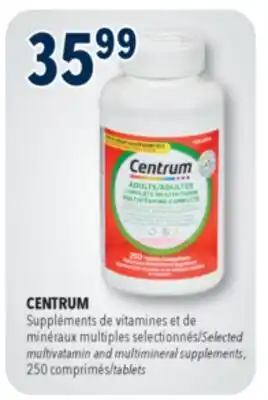 Familiprix Centrum Forte Essentials Adults multivitamin and multimineral supplement tablets 250un offer