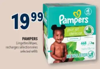 Familiprix PAMPERS, Wipes selected refills offer