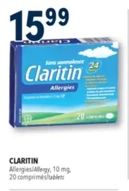 Familiprix CLARITIN, Allergy, 10 mg, 20 tablets offer