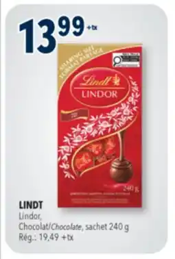 Familiprix Lindt Lindor milk chocolate with a delectably smooth centre sharing size offer