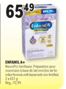 Familiprix ENFAMIL A+, Infant formula milk-based with iron fortified, 2 x 431 g … offer
