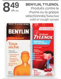 Proxim BENYLIN | TYLENOL Selected cold or cough syrups offer