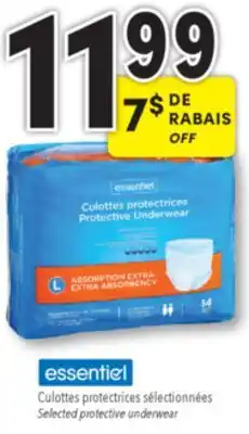 Familiprix Selected protective underwear offer