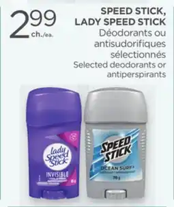 Proxim SPEED STICK, LADY SPEED STICK Selected deodorants or antiperspirants offer