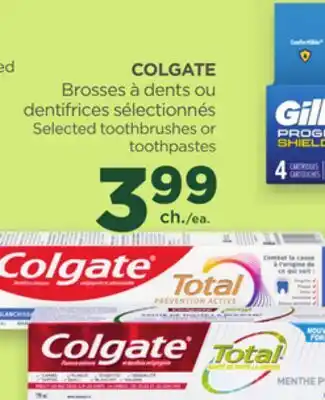 Proxim COLGATE Selected toothbrushes or toothpastes offer