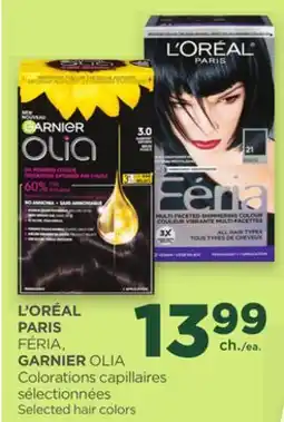 Proxim L'ORÉAL PARIS FÉRIA, GARNIER OLIA Selected hair colors offer