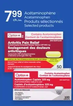 Proxim OPTION + Acetaminophen Selected products offer