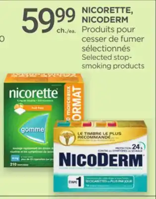 Proxim NICORETTE, NICODERM Selected stop- smoking products offer