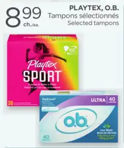 Proxim PLAYTEX, O.B. Selected tampons offer