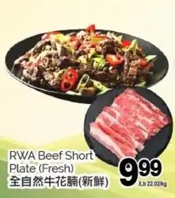 T&T Supermarket RWA Beef Short Plate Fresh offer