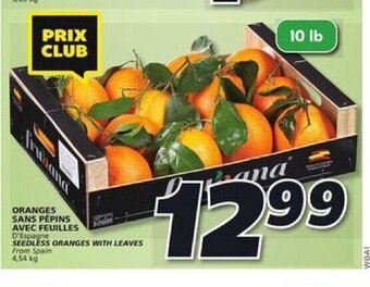 IGA Oranges Sans Pepins Avec Feuilles offer