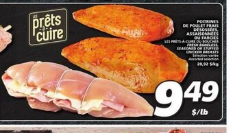 IGA Poitrines De Poulet Frais Désossées Assaisonnées Ou Farcies offer